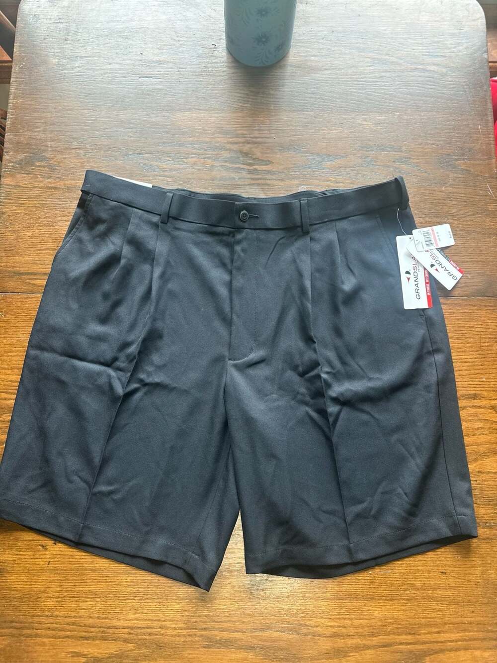 Grand Slam Performance Expandable Waistband Golf Shorts Size 40 Black